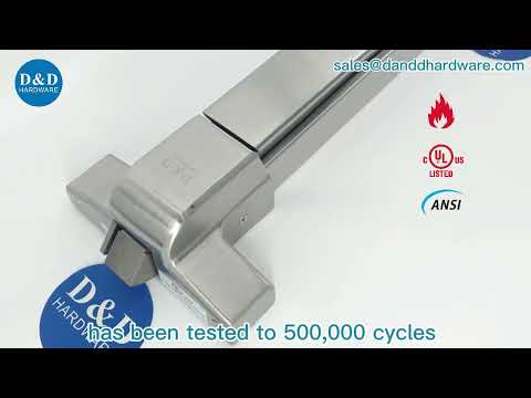ANSI UL Listed Panic Lock Bar Stainless Steel Fire Rated Hardware Lock Length Rod Commercial Panic Exit Device Door Lock Fire Exit Rim Hardware Push P