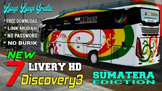 KUMPULAN LIVERY BUSSID HD ORI EFEK 3D DISCOVERY3 || BUS SUMATERA