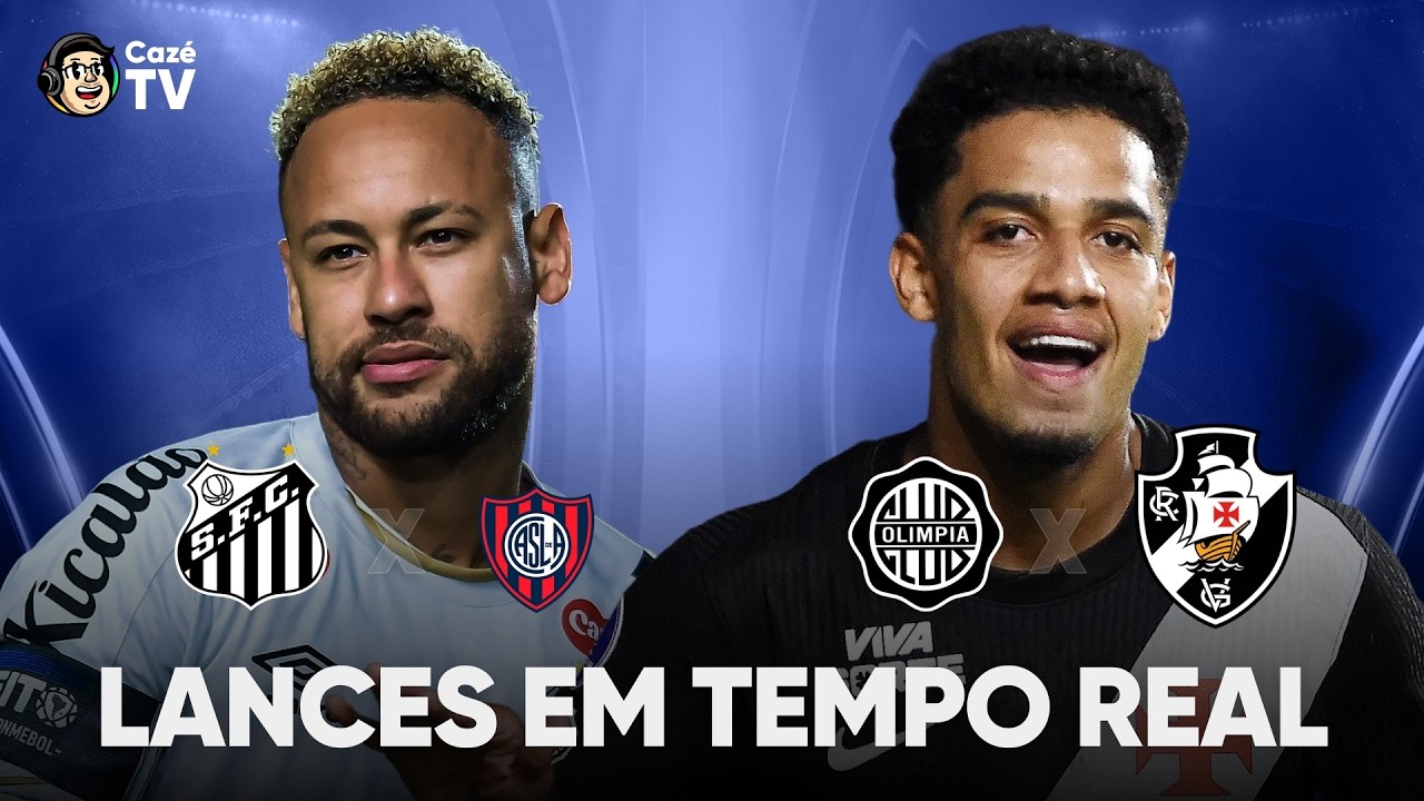 VASCO X OLÍMPIA E SANTOS X SAN LORENZO | SULAMERICANA | LANCES EM TEMPO REAL