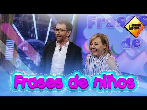 Carmen Machi y Pablo Motos nos recuerdan más frases de niños - El Hormiguero