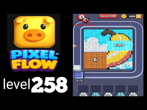 Pixel Flow Level 258 Walkthrough