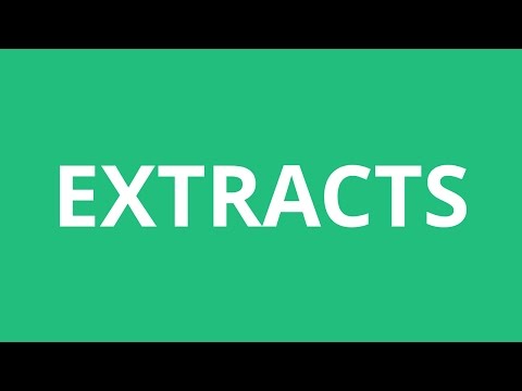 How To Pronounce Extracts - Pronunciation Academy