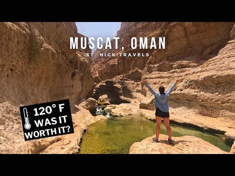 Guide to hiking Wadi Shab Oman in the extreme heat!