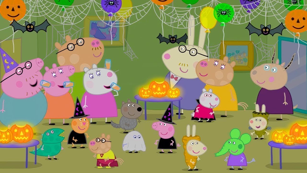 The Pumpkin Halloween Party 🎃 Peppa Pig at Halloween 👻 Halloween Cartoons for Kids