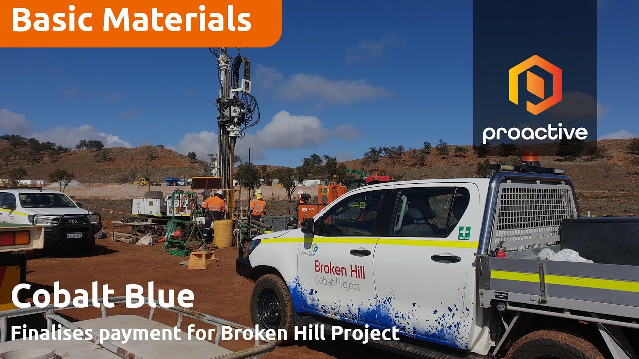 Cobalt Blue finalises payment for Broken Hill Project