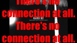 Against Me! - Mediocrity Gets You Pears (The Shaker) [Lyrics on Screen]