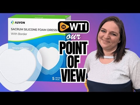 AUVON Sacral Silicone Foam Dressing with Clear Border - WTI product video review