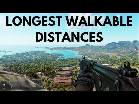 The Longest Walkable Distances in a Video Game
