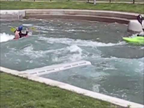 Lee Valley White Water Centre legacy course assessment 9 year old