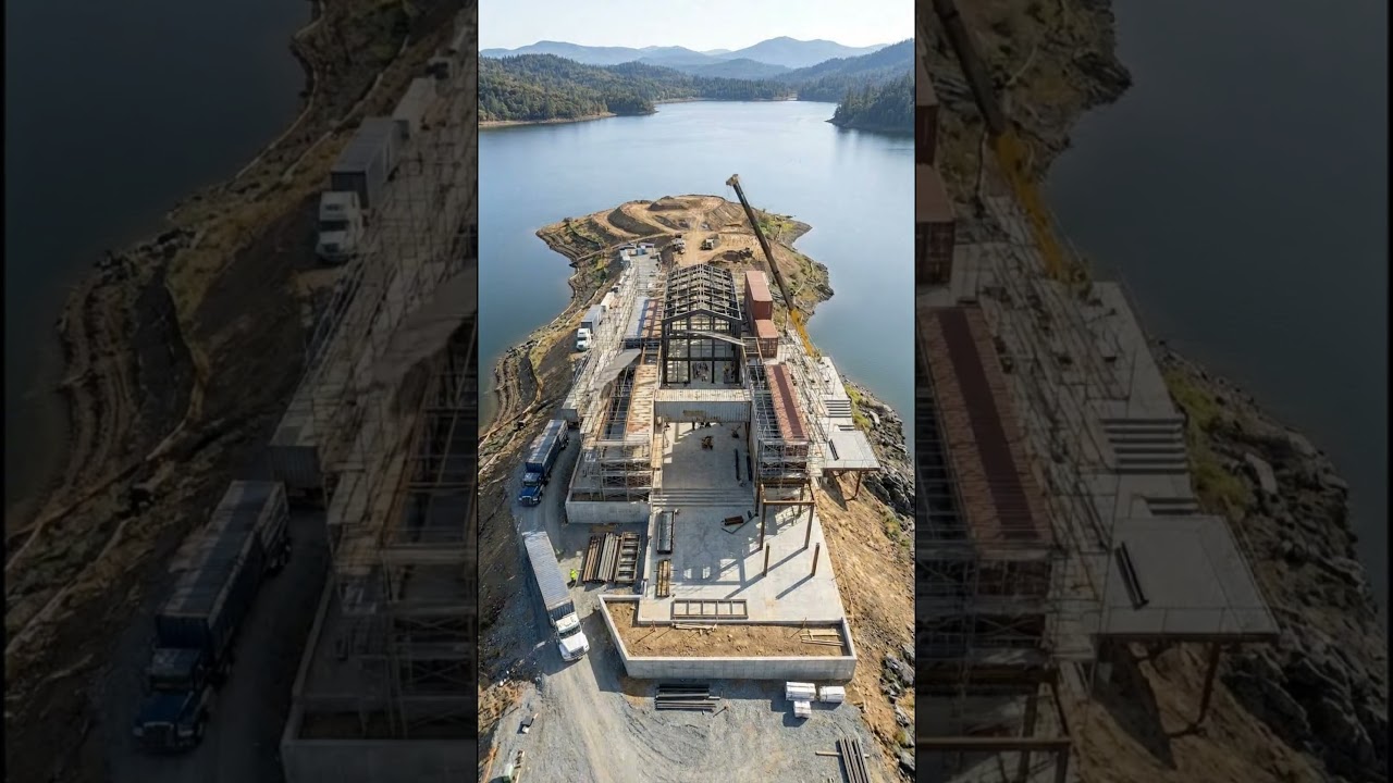 Epic Container House Build on a Norwegian Fjord | Cinematic Construction Timelapse