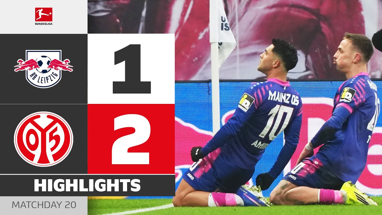 RB Leipzig vs 1. FSV Mainz 05 Highlights