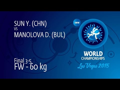 BRONZE FW - 60 kg: D. MANOLOVA (BUL) df. Y. SUN (CHN), 3-1