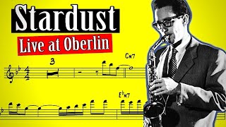 Paul Desmond Transcription on &quot;Stardust&quot; - Dave Brubeck Quartet  (Live At Oberlin)