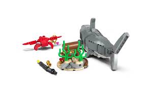 LEGO® Creator 3 v 1 31381 Divoký žralok a truhla s pokladem