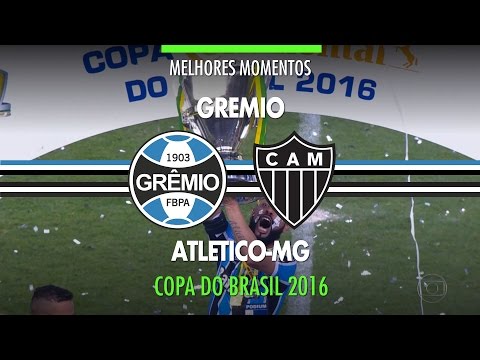 Highlights - Grêmio 1 vs 1 Atlético-MG - Copa do Brasil - 12/07/2016 - Globo TV