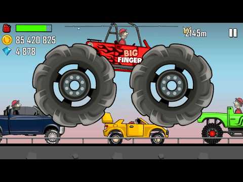 Hill Climb Racing - FIRE TRUCK Rescue Mission on HIGHWAY - Big Fire in Traffic Jam GamePlay
