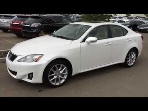 Lexus Certified Pre Owned White 2013 IS 250 AWD - Leather w/ Moonroof Package Review - Calgary, AB