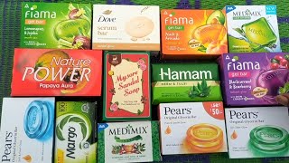 Pears fiama dove papaya hamam mysore sandal soaps unboxing 