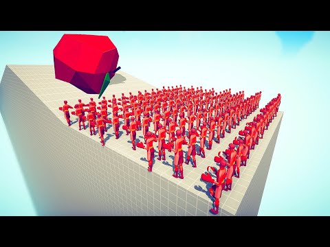 EXPLOSIVE APPLE vs ARMY OF UNITS - Totally Accurate Battle Simulator TABS
