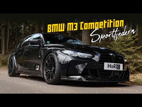 4K - BMW M3 Competition G80 2021 - M Performance Carbon - Sportfedern ≡ H&R