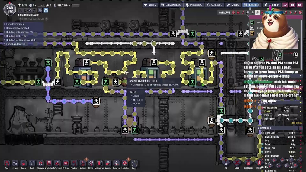MAKIN KACAU| OXYGEN NOT INCLUDED FROSTY PLANET DLC