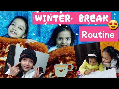 WINTER BREAK ROUTINE 🍵⏰️😃 | Aayu and Vanu Routine | Aayu and Vanu