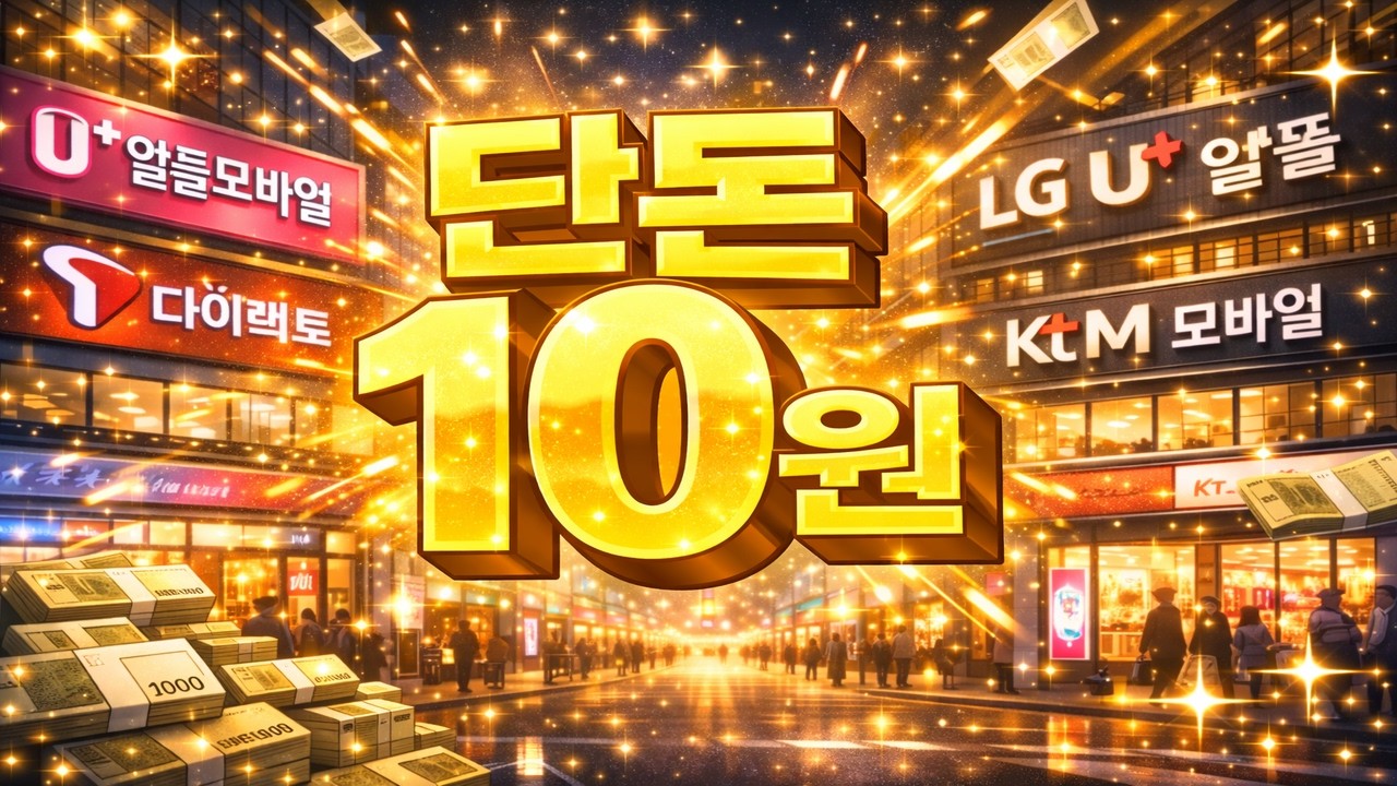 데이터요금 단돈 10원입니다