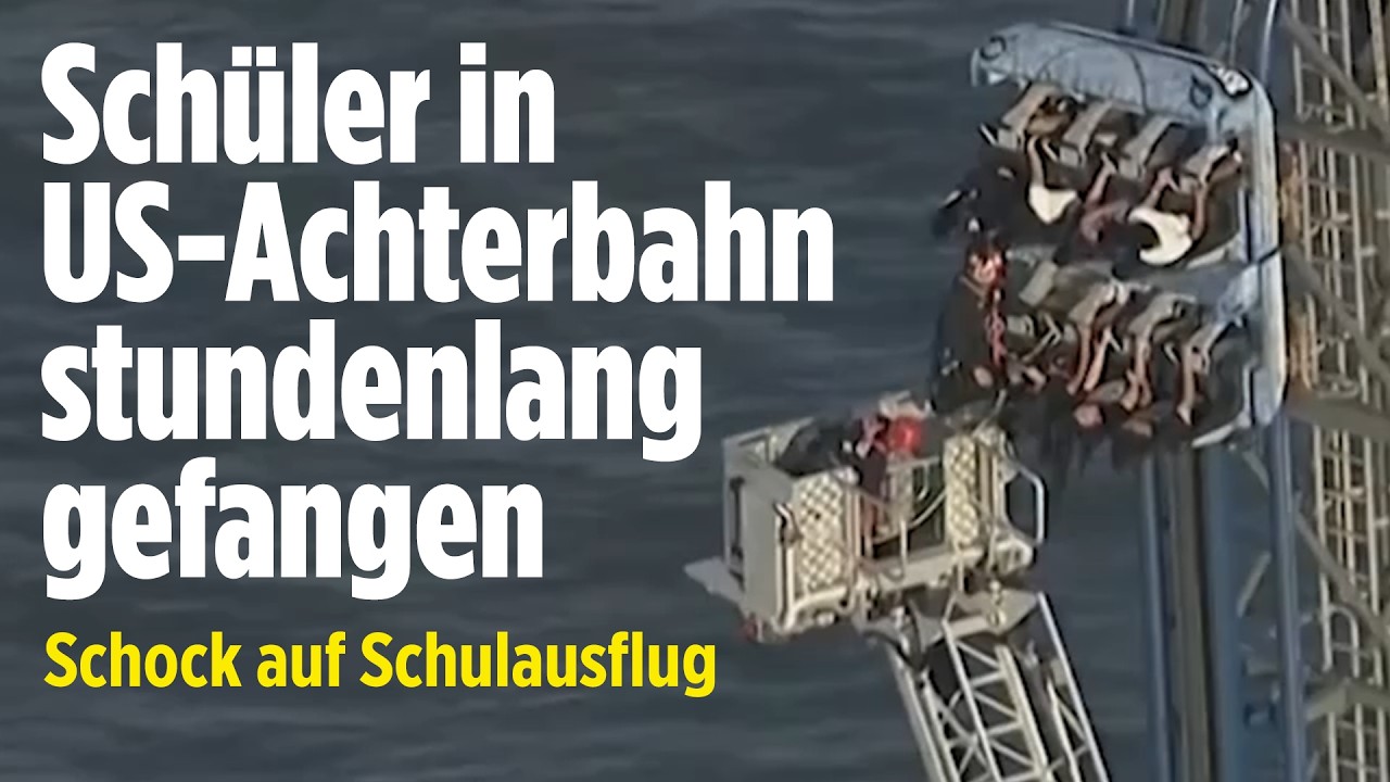 DRAMA IN DER HÖHE: Schüler hängen stundenlang in Achterbahn fest