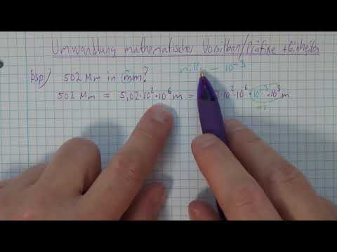 Umwandlung Vorsilben/Präfixe + Einheiten