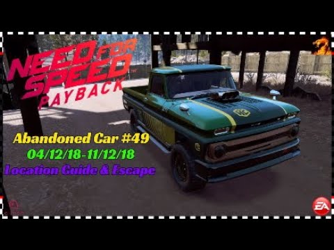 Need For Speed Payback Abandoned Car Location #49-04/12/18-11/12/18