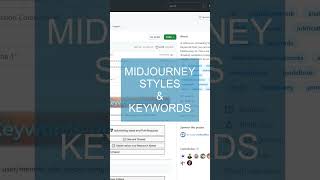 AI Tools - MidJourney Styles & Keywords #shorts