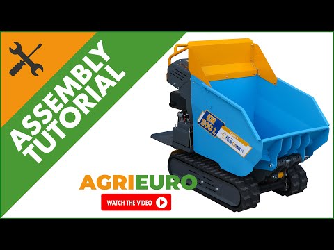 EuroMech EM500L-Dump Tracked Power Barrow - Hydraulic dumper 500 Kg - Assembly tutorial