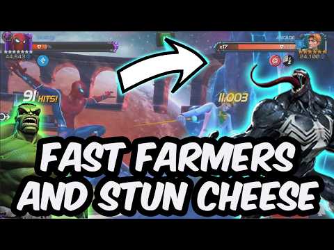 5 Fast Alliance Coliseum Arcade Podium XP Farmers & Stun Cheese Champs - Marvel Contest of Champions