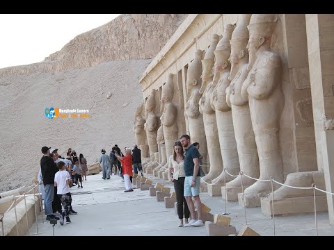 Tour in Mortuary Temple of Hatshepsut in Luxor Egypt | Pharaonic Funerary Temples Deir El Bahari