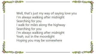 Cowboy Junkies - Walkin&#39; After Midnight Lyrics