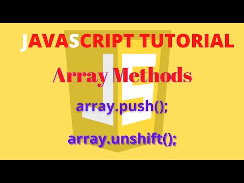 Javascript Array Push Unshift Tutorial In Hindi Urdu