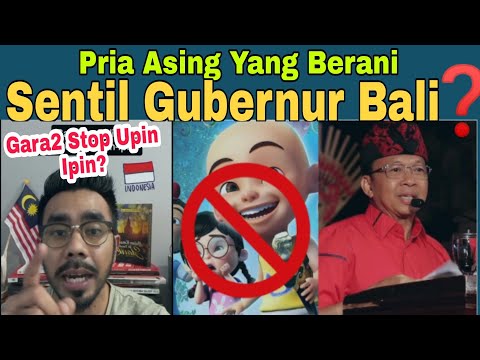 Pria Asing Yang Berani Sentil Gubernur Bali Gara2 Upin Ipin?