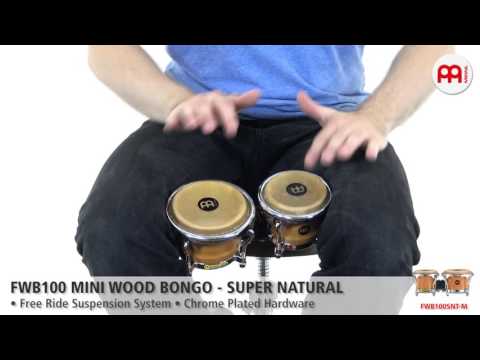 FWB100 Mini Wood Bongo - Super Natural - FWB100SNT-M