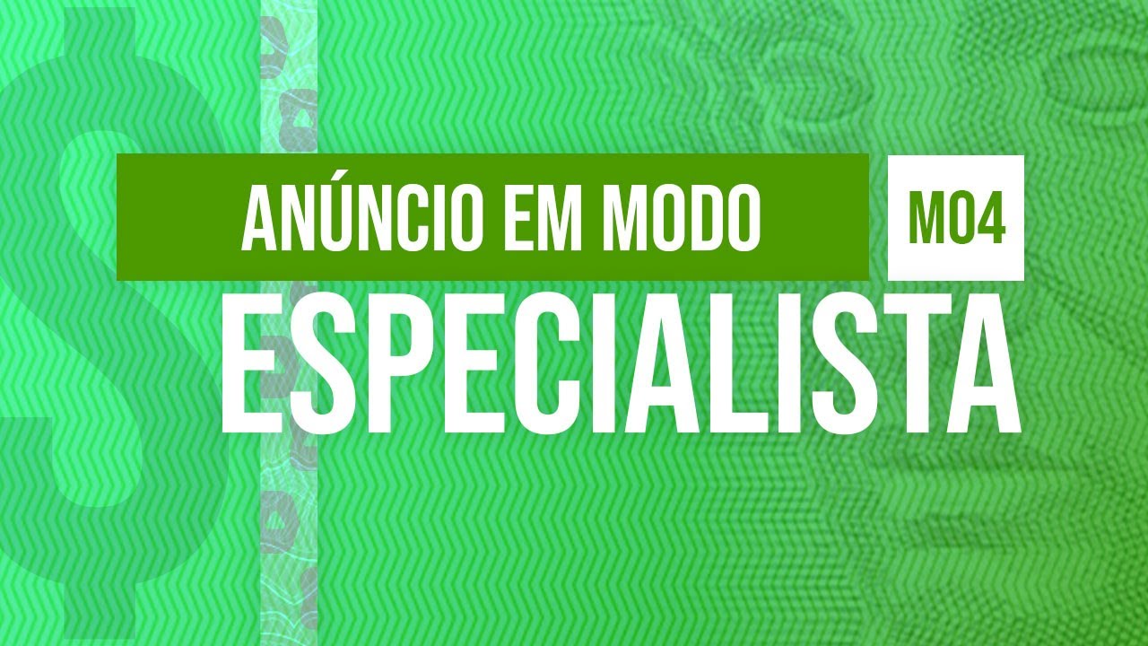 Criando anúncio no modo especialista - @Curso em Vídeo como anunciar na Internet