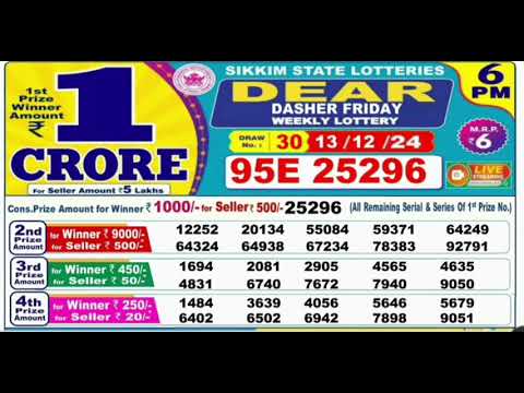 Nagaland lottery result today 6pm 13/12/2024 - morning Nagaland State Lottery Result Pdf.