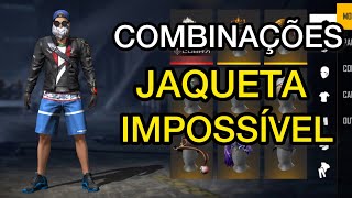 MELHORES COMBINAES COM ROUPAS NO FREE FIRE - COMBINAES JAQUETA IMPOSSVEL 