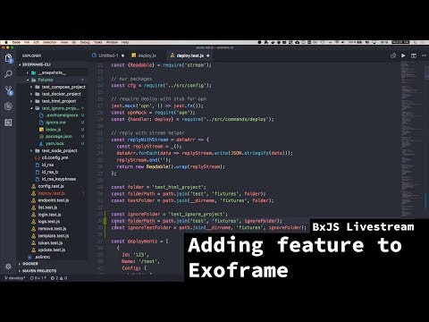 BxJS Livestream - Adding new feature to Exoframe