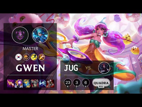 Gwen Jungle vs Elise - KR Master Patch 11.14