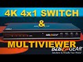 Take Advantage of UHD With the BG-UHD-MVS41A 4x1 HDMI Switcher and Multiviewer!