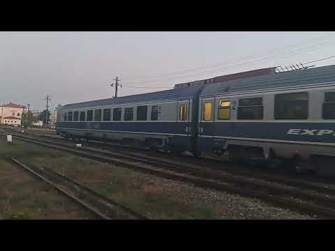 Plecare frumoasa a trenului Botoșani-Suceava Nord.