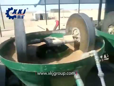 1200 Gold Mining High Recovery Equipment Round Grinding Wet Pan Mill Machine Price for Sale