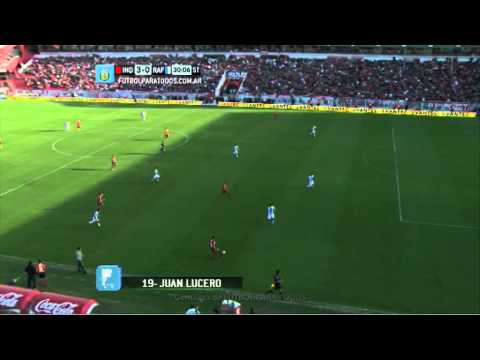 Gol de Lucero. Independiente 3 - Rafaela 0. Fecha 1. Torneo Primera División 2014. FPT