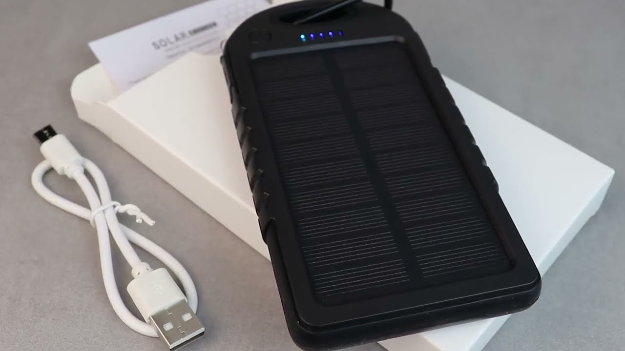  4000mAh Water Resistant Solar Power Bank | ADRPE018