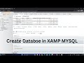 Create Database Using XAMPP Server MYSQL Updated 2023