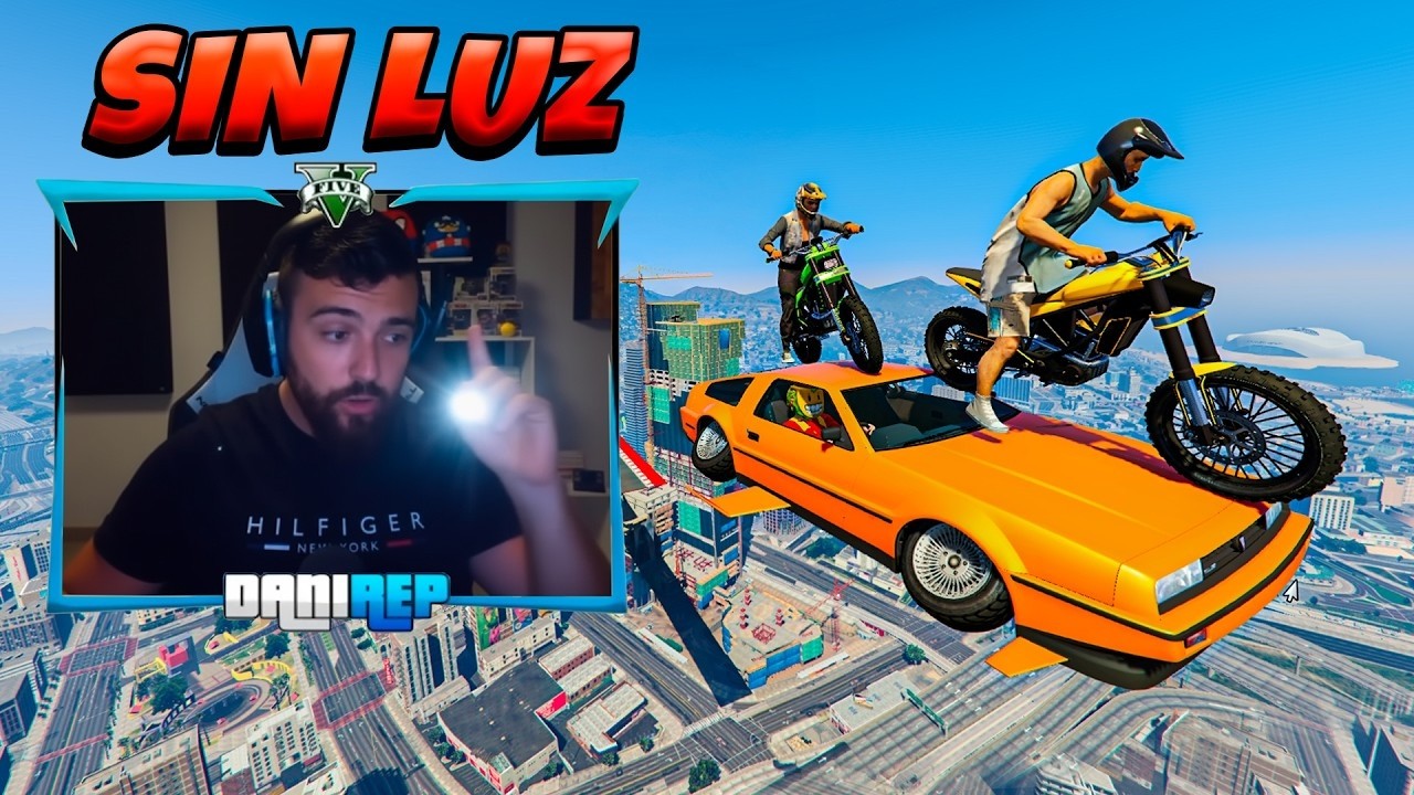 CARRERA COOPERATIVA PERO SE ME VA LA LUZ! NO VEO!! - GTA 5 ONLINE